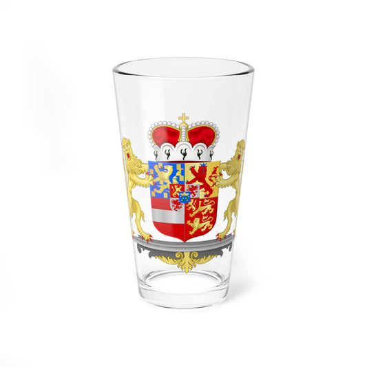 Achievement of Nassau Schaumburg Princes (Netherlands) (Coat of Arms) Pint Glass 16oz