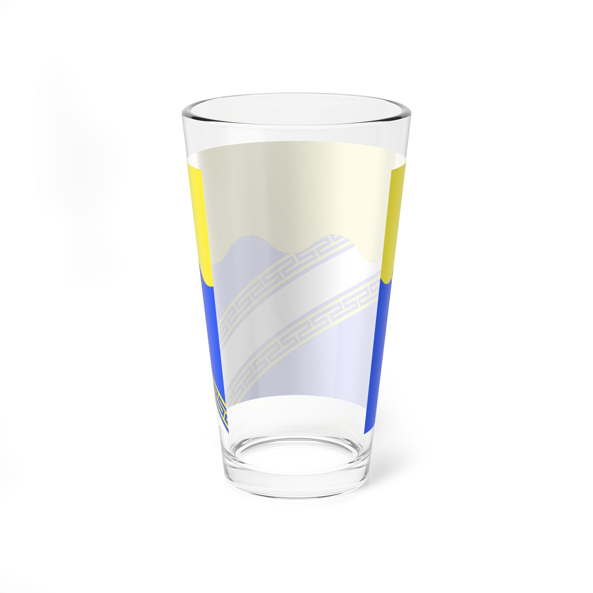 Drapeau fr departement Aube (France) Pint Glass 16oz