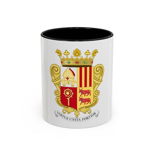 Historical Coat of Arms of French Prince of Andorra - Accent Coffee Mug