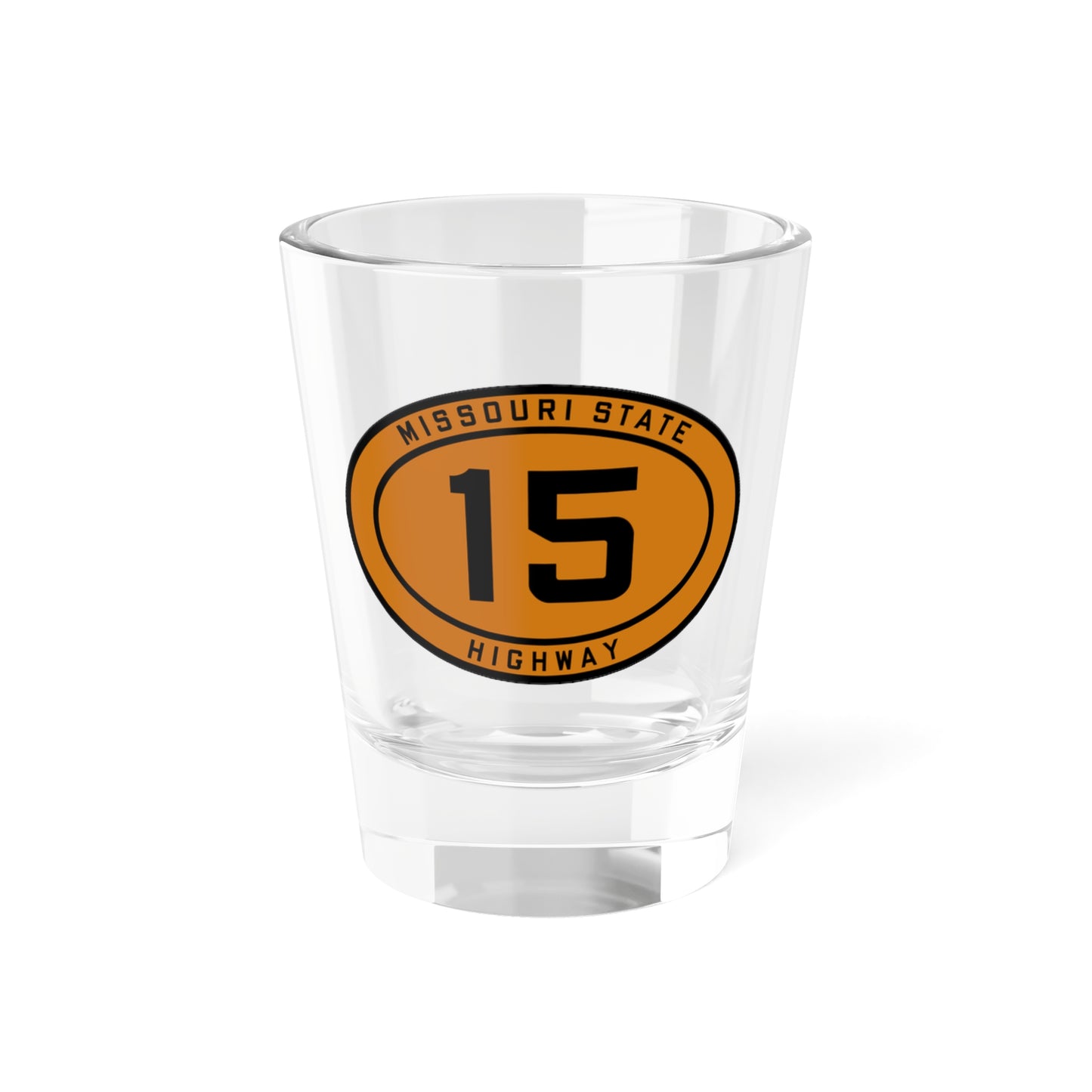 MO-15 1920 (Missouri) (Road Sign) Shot Glass 1.5oz