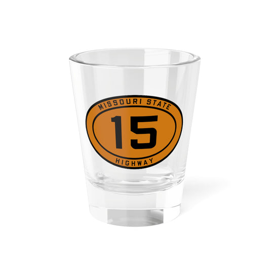 MO-15 1920 (Missouri) (Road Sign) Shot Glass 1.5oz