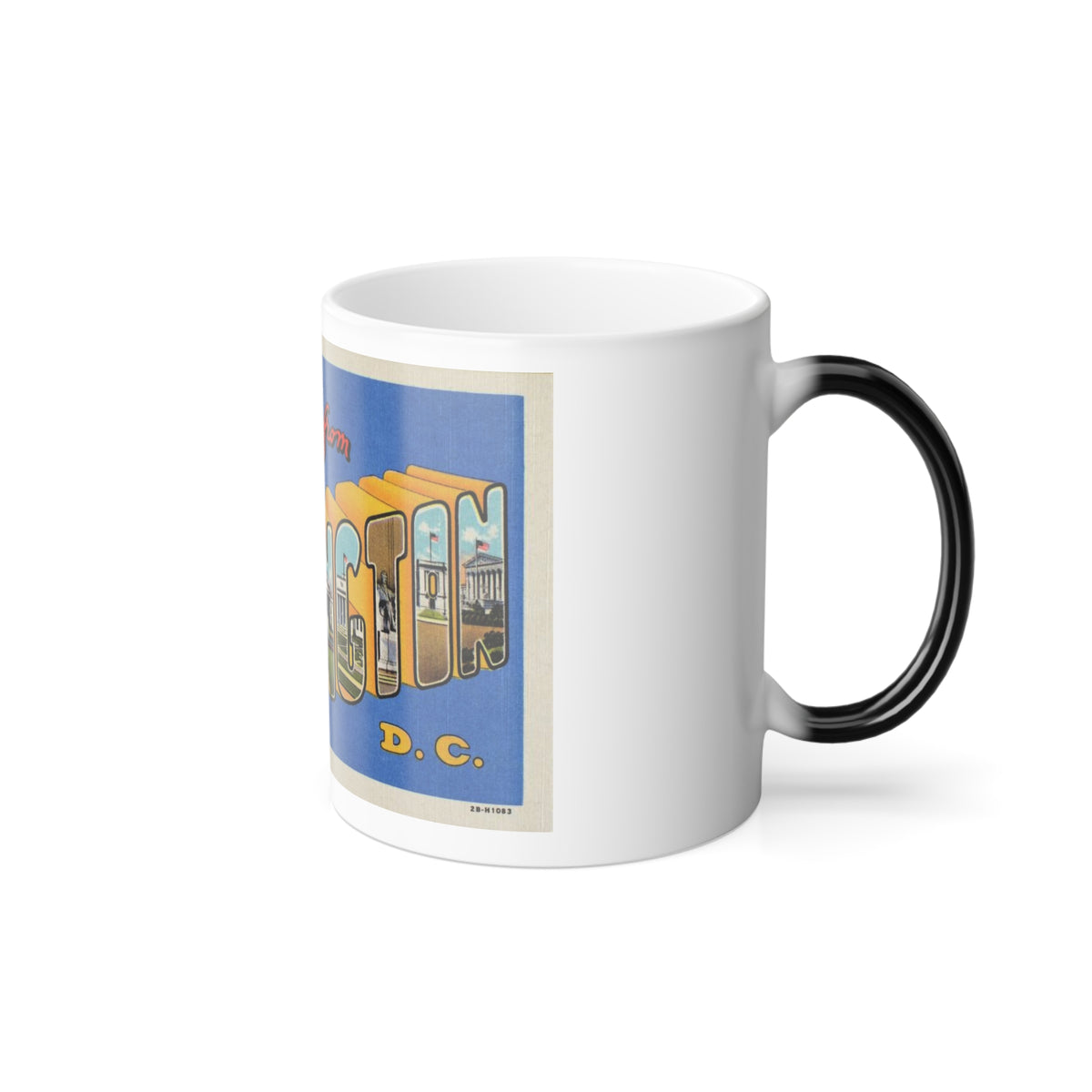 Greetings from Washington DC (Greeting Postcards) Color Changing Mug 11oz