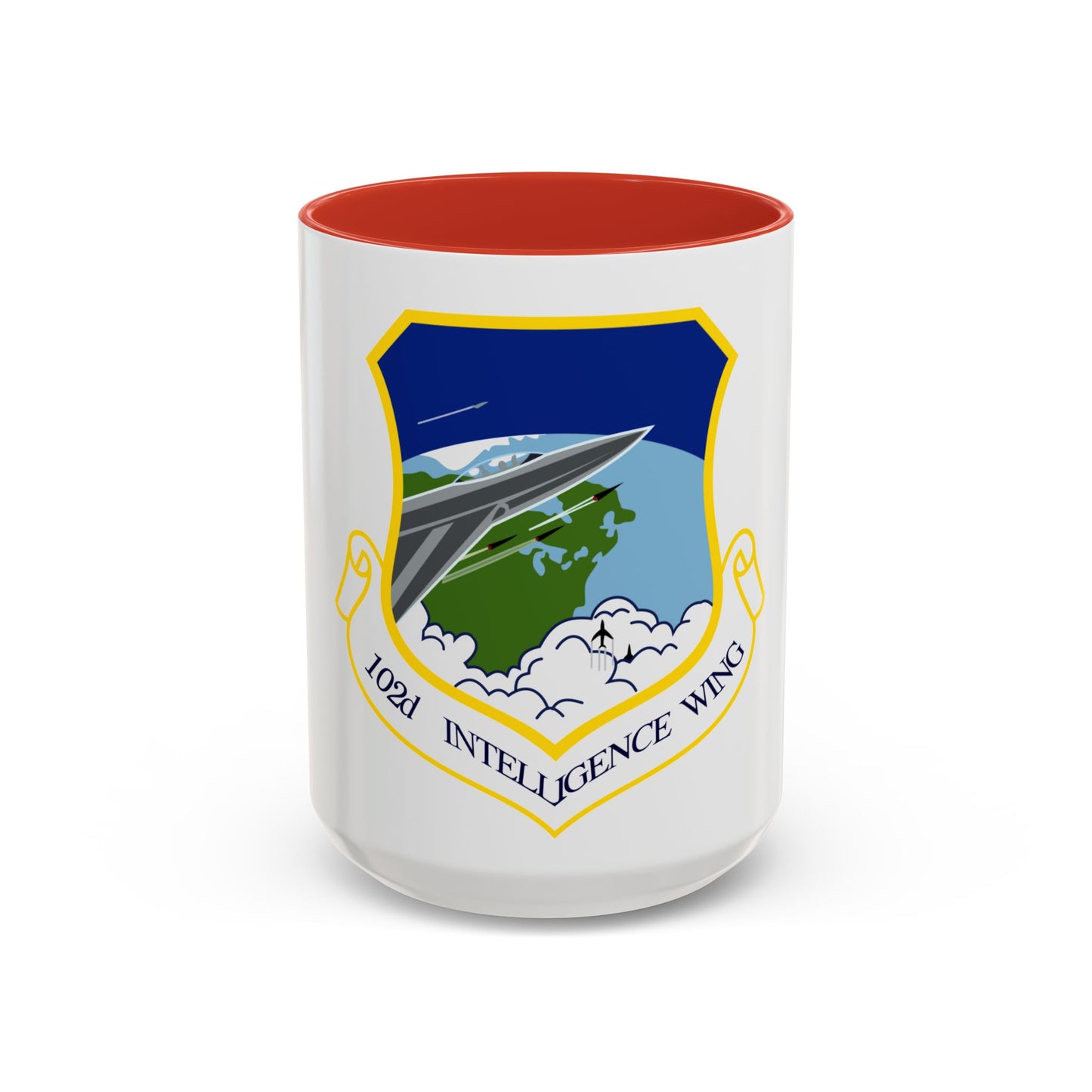 1014px 102nd Intelligence Wing emblem (U.S. Air Force) Accent Coffee Mug