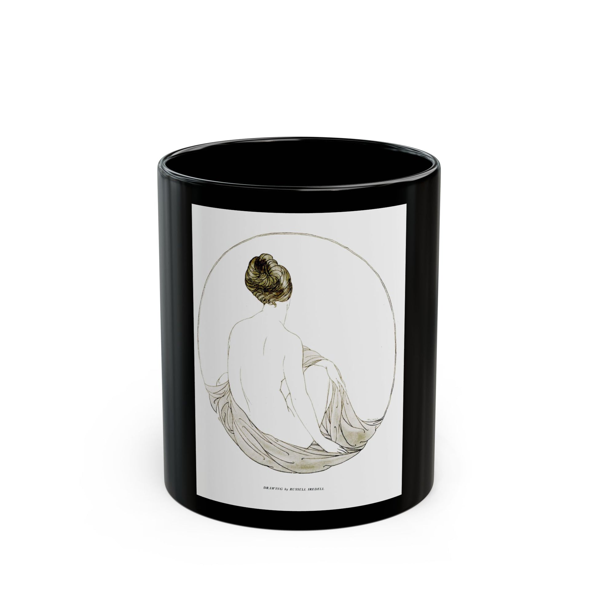 Drawing by Russell Iredell, Silver Screen, March 23, 1922 - Black Coffee Mug-11oz-Go Mug Yourself