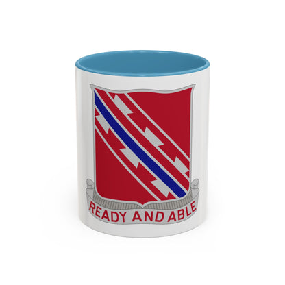 411 Engineer Battalion (U.S. Army) Accent Coffee Mug
