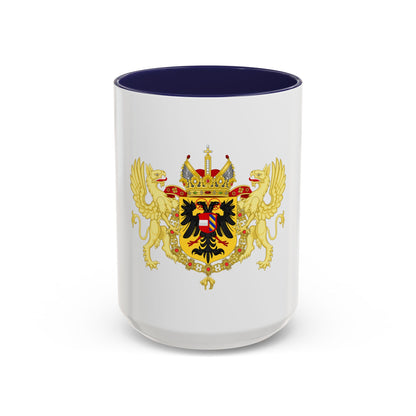 Ornamented Coat of Arms of Maximilian II, Holy Roman Emperor - Accent Coffee Mug
