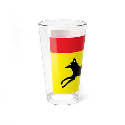 Flag of Totemsky rayon Vologda oblast (Russia) Pint Glass 16oz