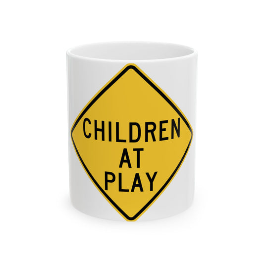 MUTCD-NY NYW7-4 (New York) (Road Sign) White Coffee Mug