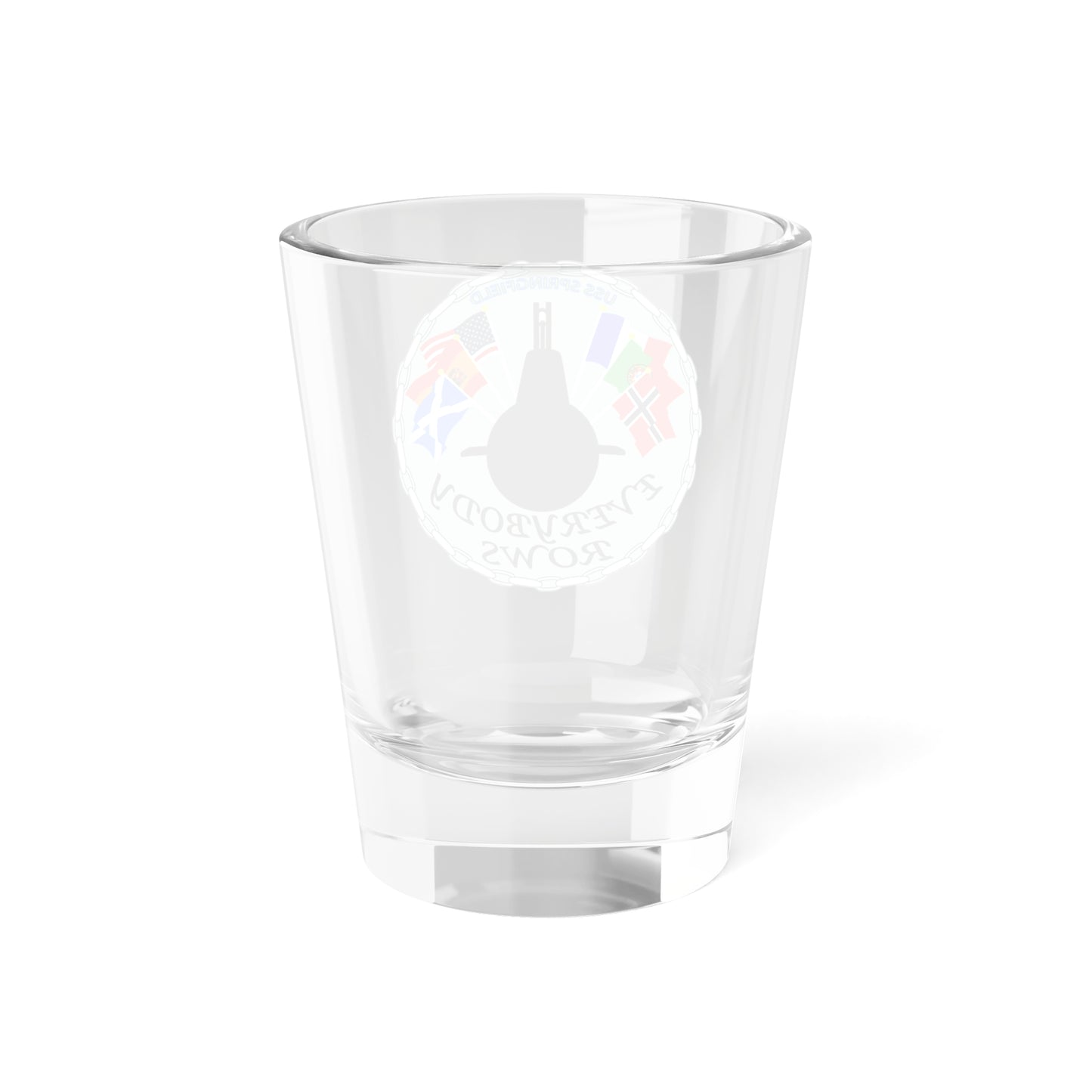 Verre à liqueur USS Springfield Everybody Rows (US Navy) 1,5 oz