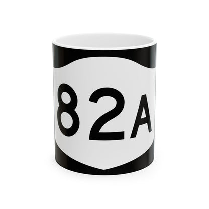 NY-82A (New York) (Road Sign) White Coffee Mug