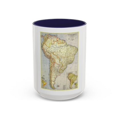 South America (1937) (Map) Accent Coffee Mug