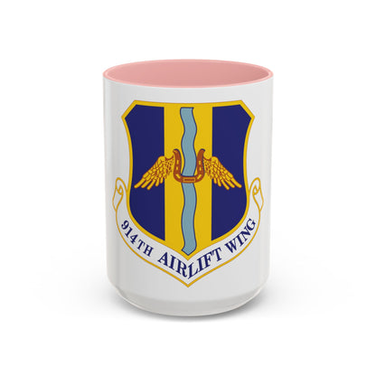 914th Airlift Wing (U.S. Air Force) Accent Coffee Mug