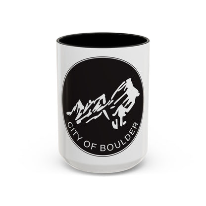 Seal of Boulder Colorado - Accent Coffee Mug