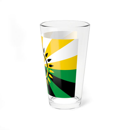 Flag of Groznensky district (Russia) Pint Glass 16oz