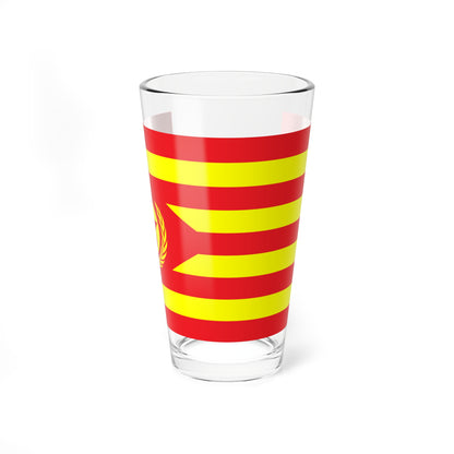 Proposed PRC national flags 048 (China) Pint Glass 16oz