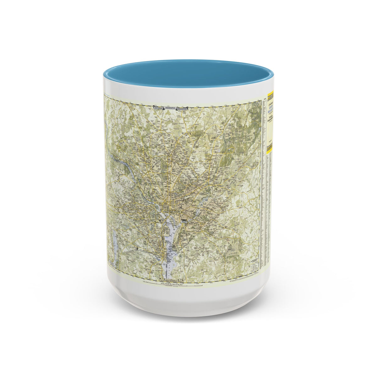 USA - Washington, Suburban (1948) (Map) Accent Coffee Mug