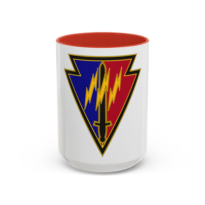 219 Engineer Brigade (U.S. Army) Accent Coffee Mug