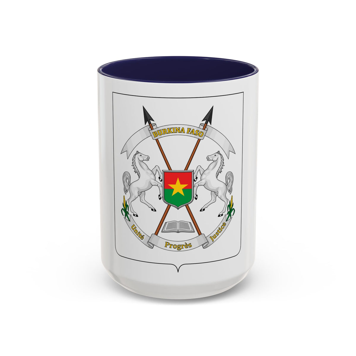 Coat of arms of Burkina Faso - Accent Coffee Mug