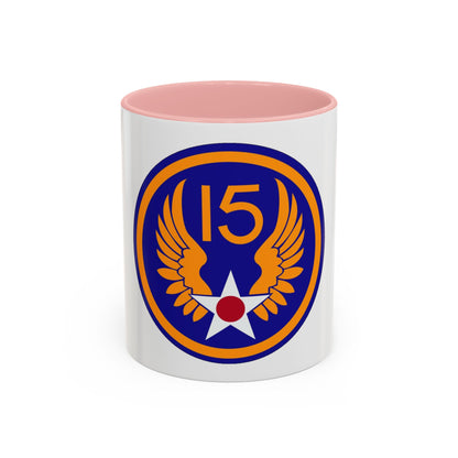 15 Air Force (U.S. Army) Accent Coffee Mug