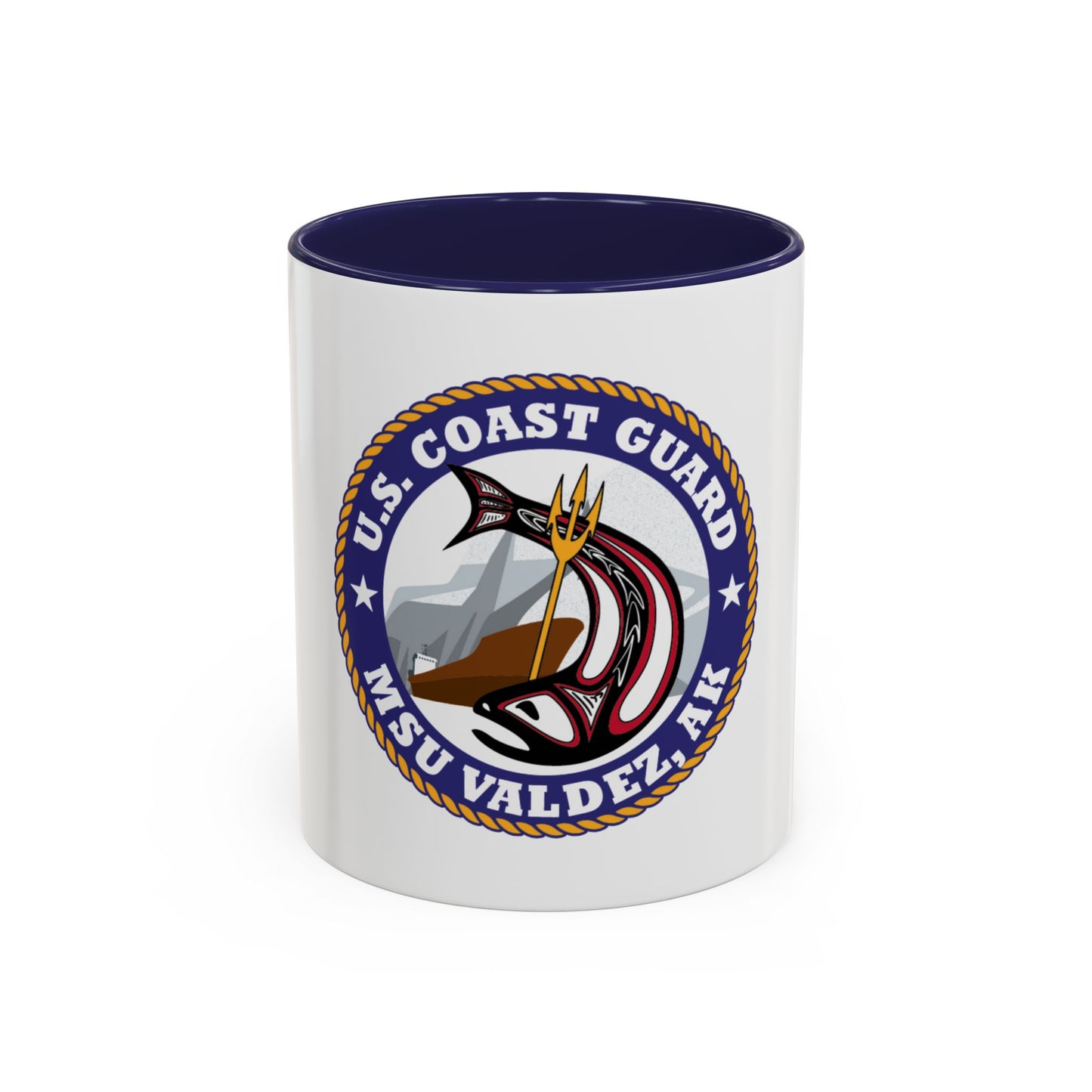 USCG MSU Valdez AK (U.S. Coast Guard) Accent Coffee Mug
