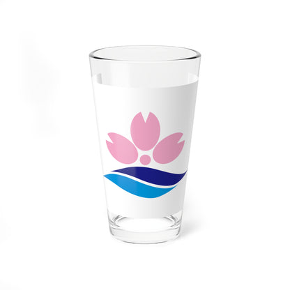 Flag of Sakuragawa Ibaraki (Japan) Pint Glass 16oz