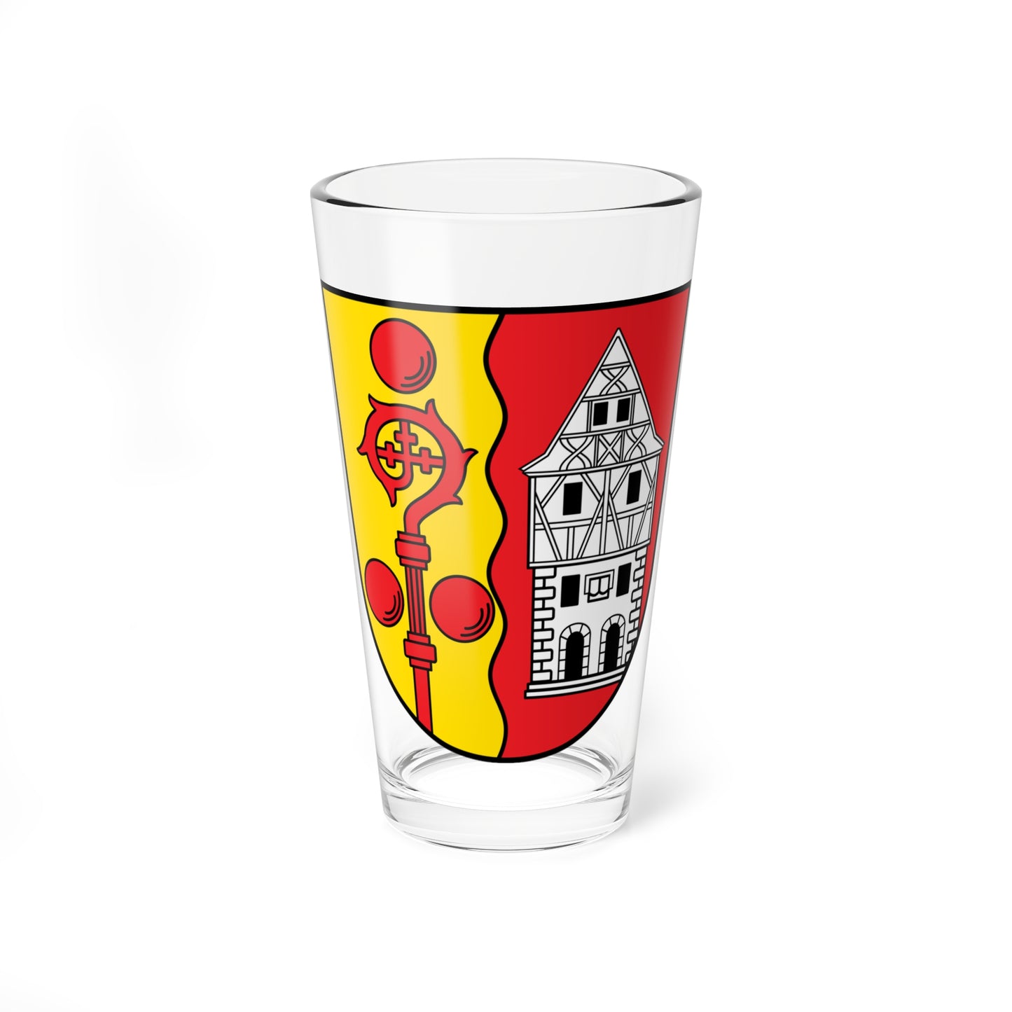 DEU Adelshofen Mittelfranken COA (Germany) (Coat of Arms) Pint Glass 16oz