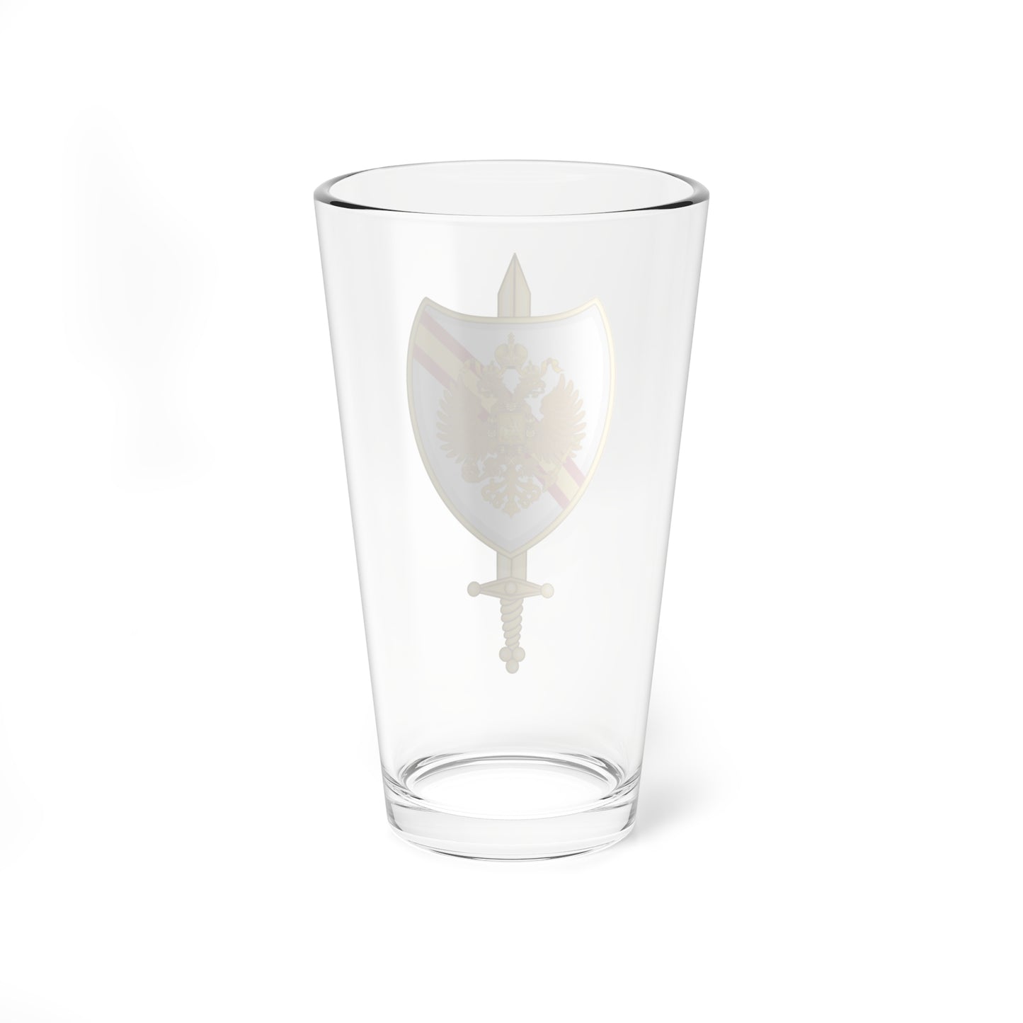 Emblem of White Émigré Volunteers Spanish Civil War (Russia) (Coat of Arms) Pint Glass 16oz
