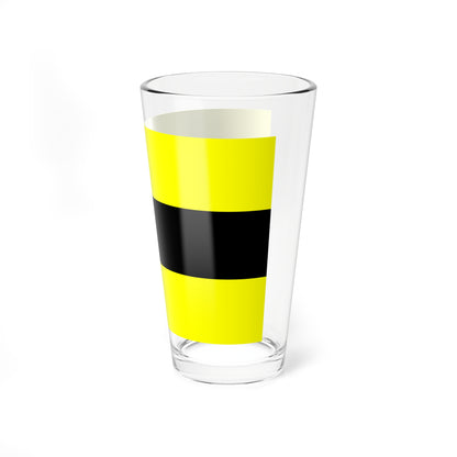 Flag of Arc-sous-Cicon (France) Pint Glass 16oz