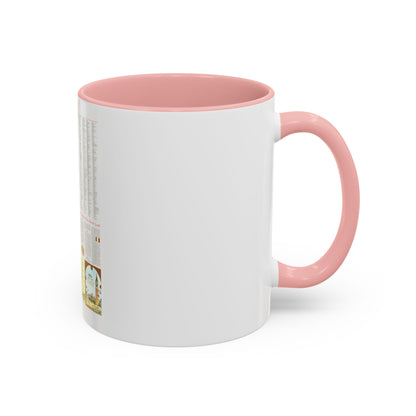Italy - A Traveller's Map 2 (1970) (Map) Accent Coffee Mug