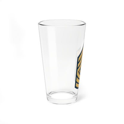 Army USA OR 09a (United States) (Military Rank) Pint Glass 16oz
