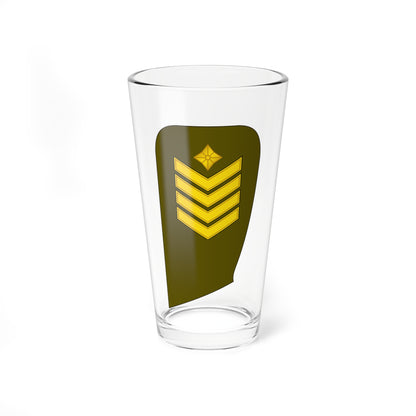 11 Lithuania Army MSG (Lithuania) (Military Rank) Pint Glass 16oz