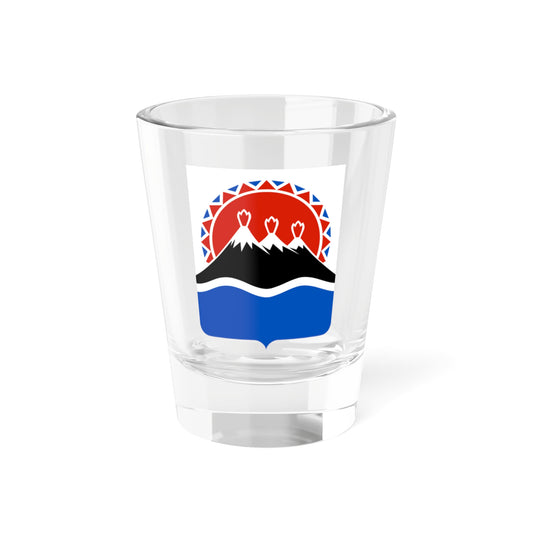 Coat of Arms of Kamchatka Krai (Russia) (Coat of Arms) Shot Glass 1.5oz