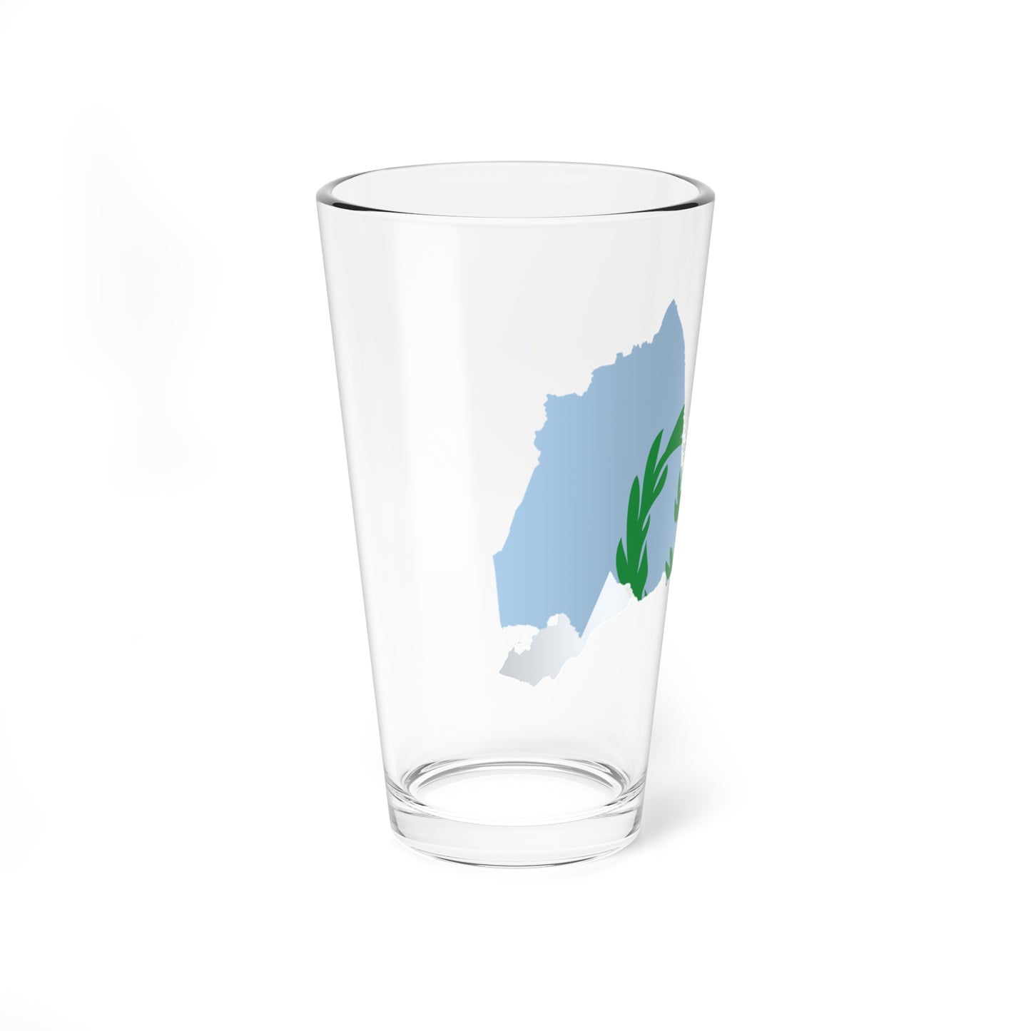 Flag map of Eritrea 1952-1962 (Eritrea) Pint Glass 16oz