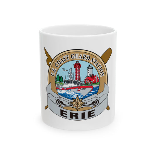 USCG Station Erie (U.S. Coast Guard) White Coffee Mug