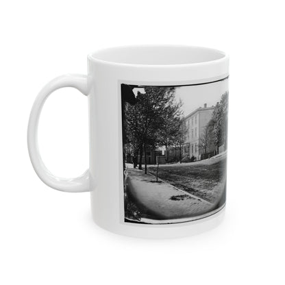 Richmond, Va. Residence Of Jefferson Davis (1201 East Clay Street) (U.S. Civil War) White Coffee Mug