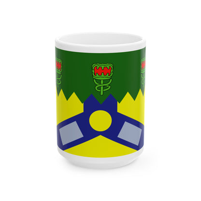 Flag of the City of Launceston Australia - White Coffee Mug-15oz-Go Mug Yourself