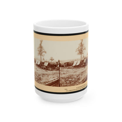 A Confederate Redoubt 001 (U.S. Civil War) White Coffee Mug