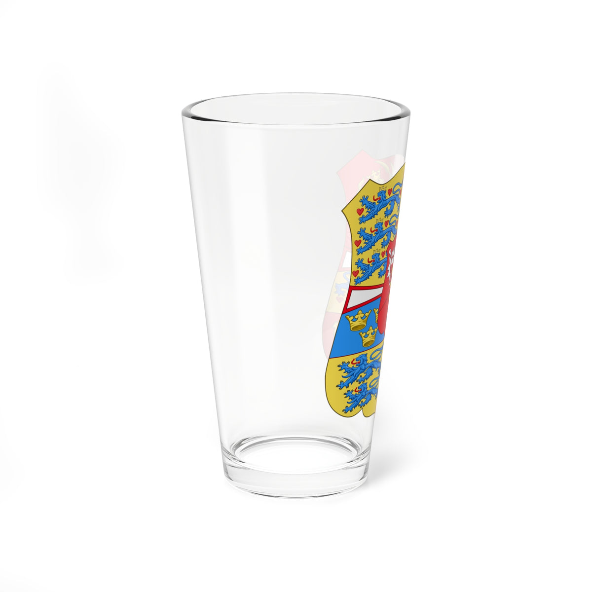 Royal Arms of Norway  Denmark 1699-1819 (Denmark) (Coat of Arms) Pint Glass 16oz