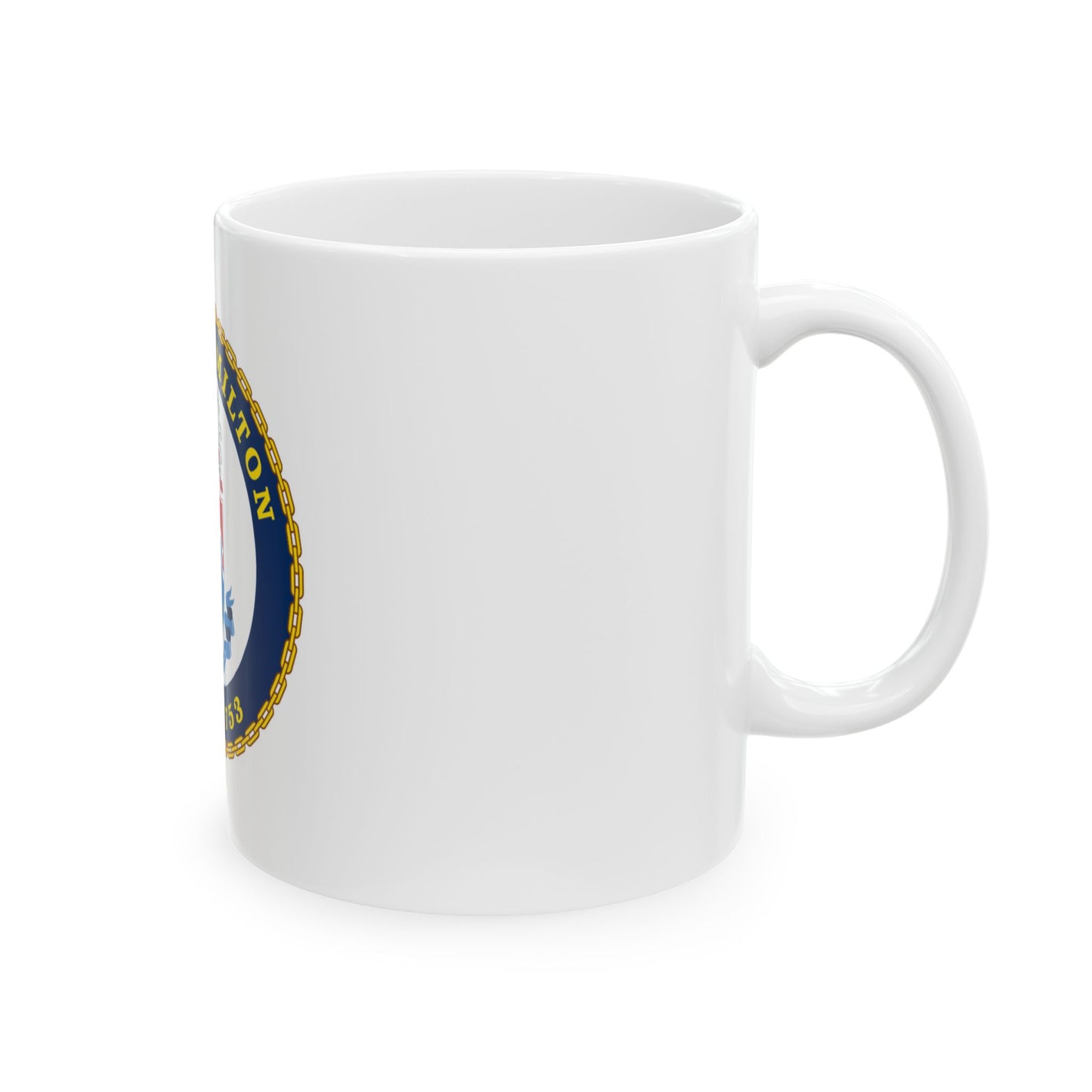 USCGC Hamilton WMSL 753 (U.S. Coast Guard) White Coffee Mug