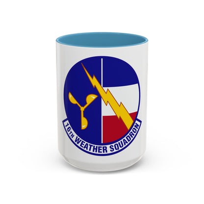 16 Weather Squadron AFWA (U.S. Air Force) Accent Coffee Mug