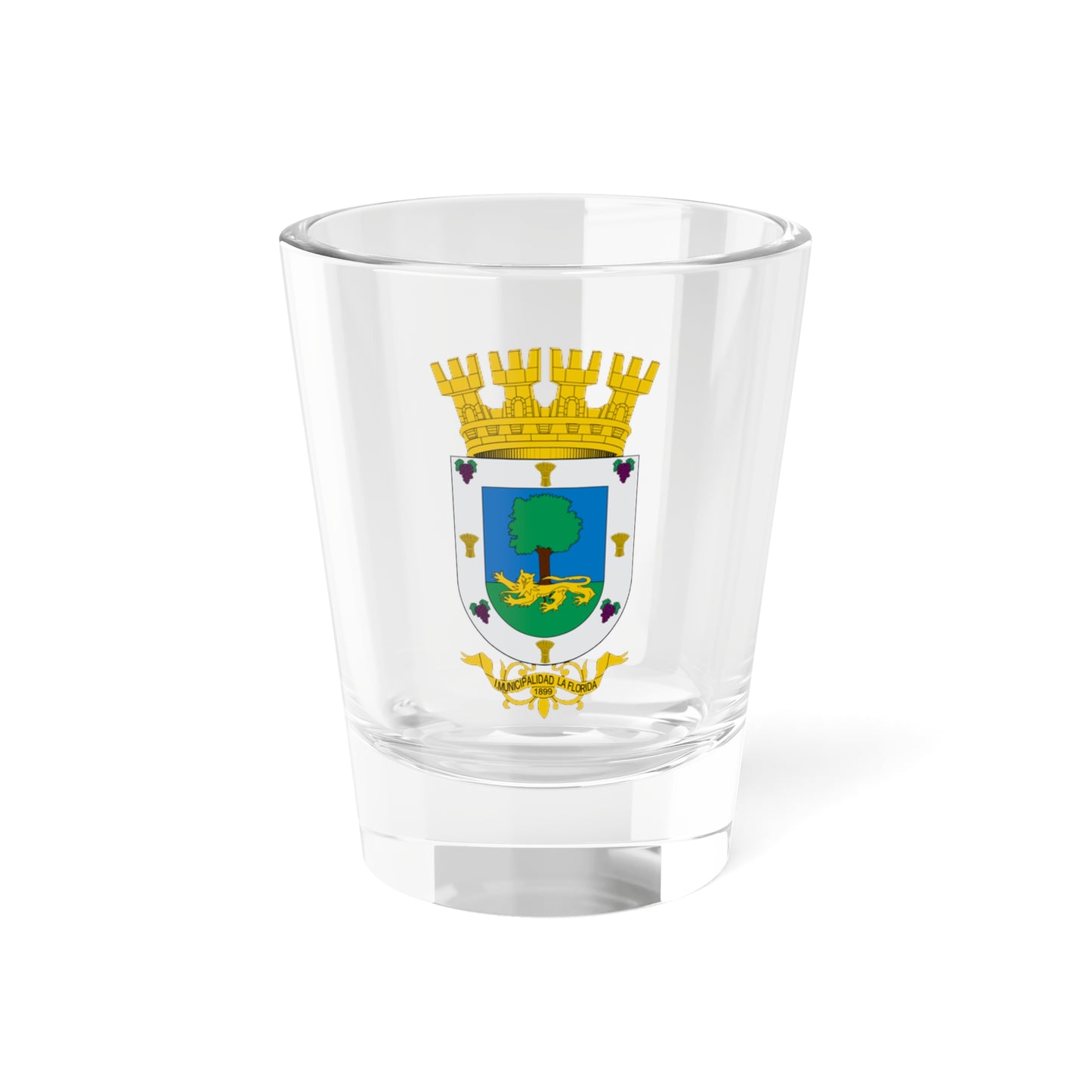 Escudo de La Florida Chile (Chile) (Coat of Arms) Shot Glass 1.5oz