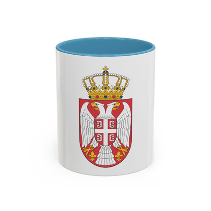 Coat of arms of Serbia 2 - Accent Coffee Mug