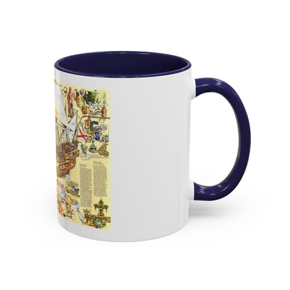 History Salvaged from the Sea (1977) (Map) Accent Coffee Mug