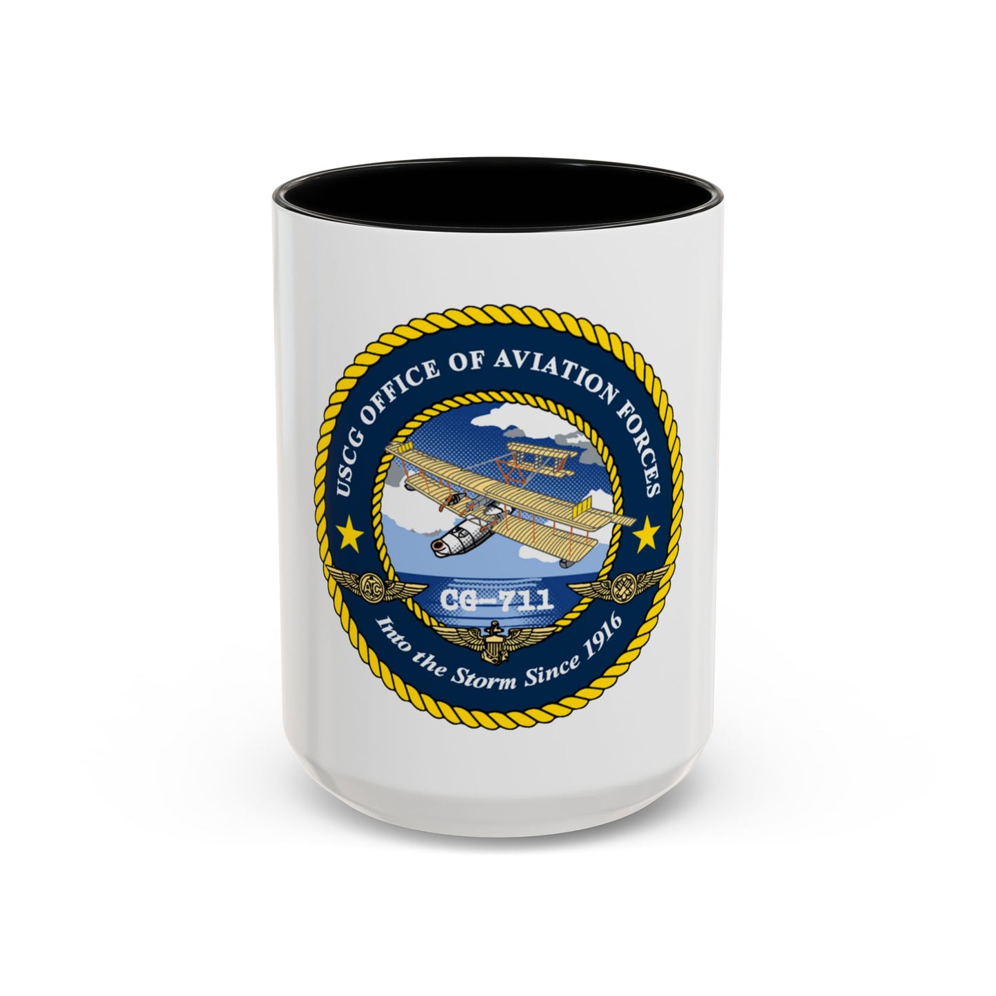 USCG OFFICE OF AVIATION FORCES CG 711 (U.S. Coast Guard) Accent Coffee Mug