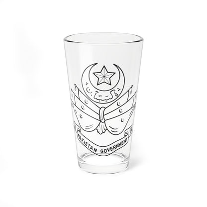 Emblem of Pakistan 1947-1954 (Pakistan) (Coat of Arms) Pint Glass 16oz