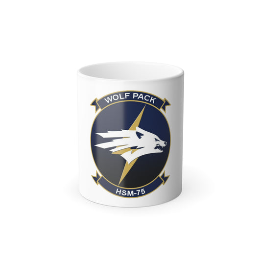 HSM 75 Helicopter Maritime Strike Squadron 75 (U.S. Navy) Color Changing Mug 11oz