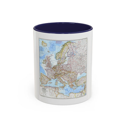 Europe (1969) (Map) Accent Coffee Mug