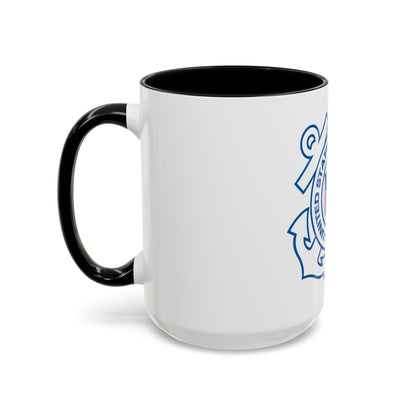 USCG Official Emblem (U.S. Coast Guard) Accent Coffee Mug