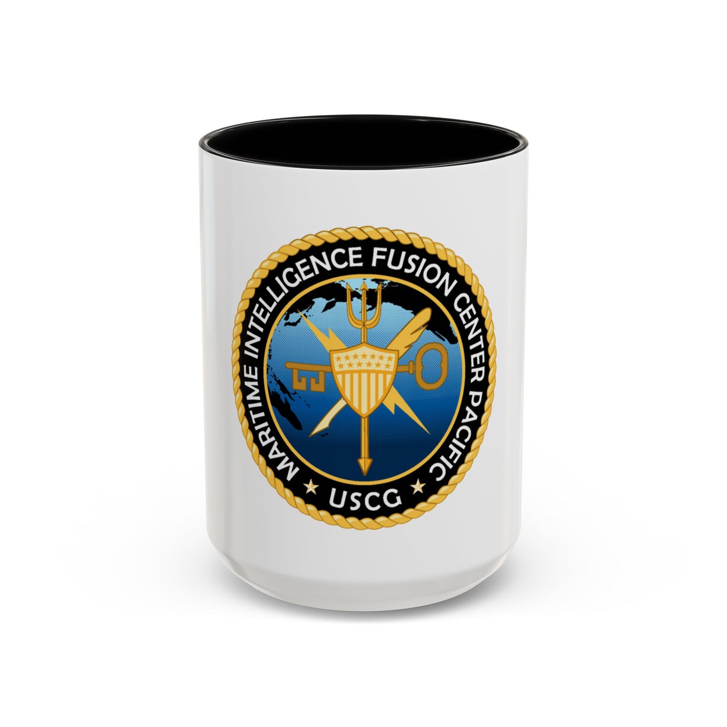 USCG MIFC PAC (U.S. Coast Guard) Accent Coffee Mug