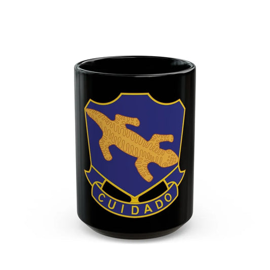 158th Infantry Regiment (U.S. Army) Black Coffee Mug-15oz-Go Mug Yourself